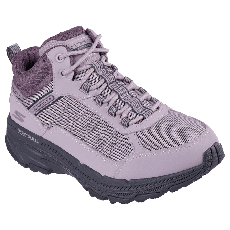 Womens Skechers Waterproof Go Run Trail Altitude Trainers - Mauve