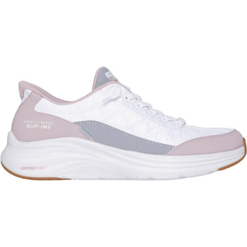 Womens Skechers 150404 Contour Foam White Lavender Trainers - White Lavender