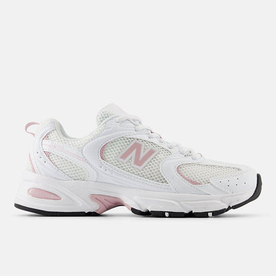Unisex New Balance U530 White Trainers - White