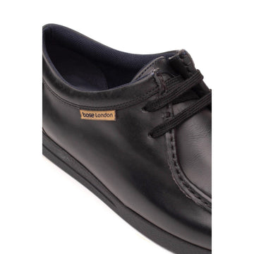 Mens Base London Koko Casual Lace-up Shoes - Black