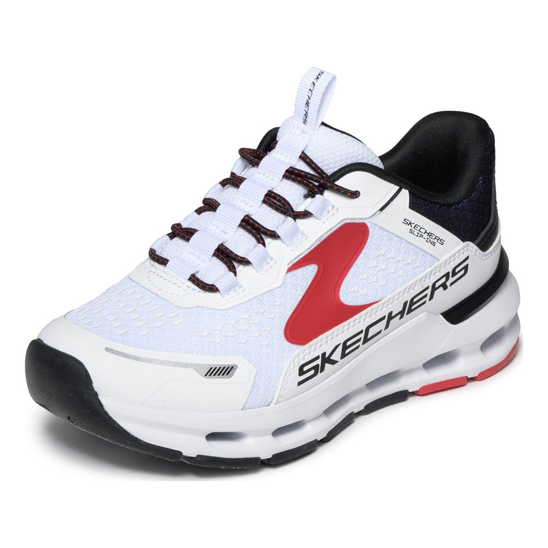 Junior Boys Skechers 404203L Glide-Step Plus White Trainers - White