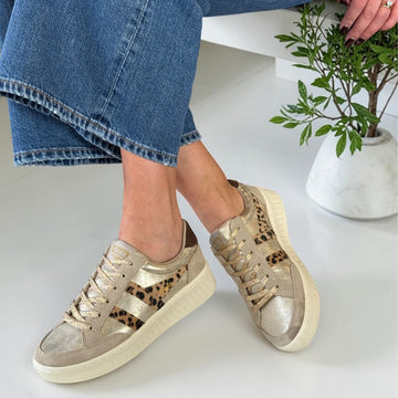 Womens Gola Superslam Blaze II Trainers - Gold