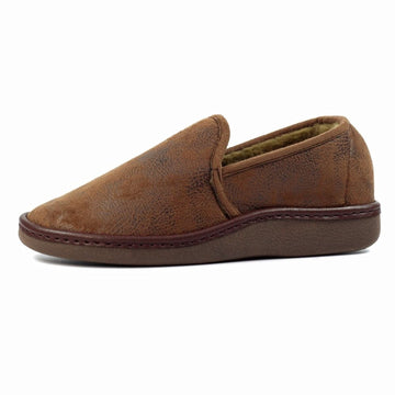 Mens Lazy Dogz Manor II Brown Slippers - Brown