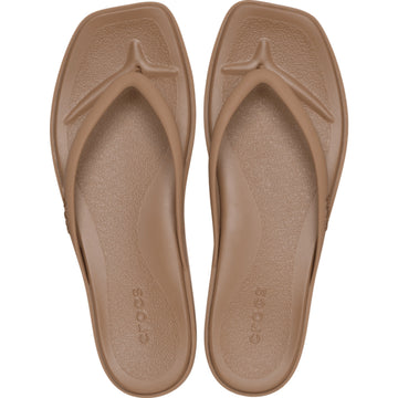Womens Crocs Miami Flip Flops - Milk Chocolate