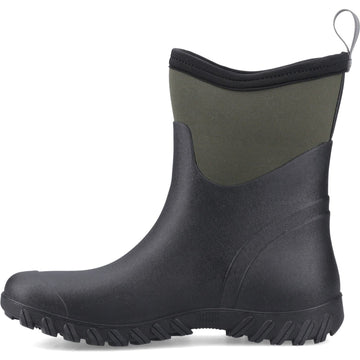 Unisex Cotswold Winfield Short Green Wellingtons - Green