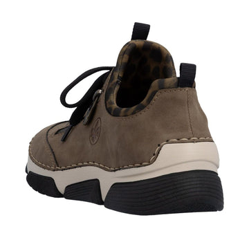 Womens Rieker 45973 Wood Trainers - Wood