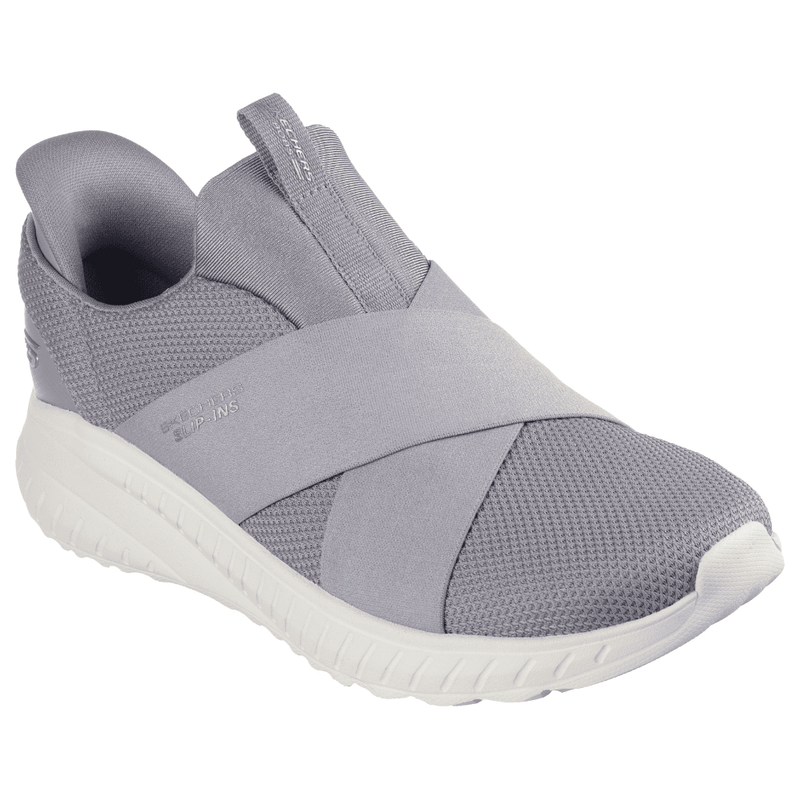 Womens Skechers Slip Ins-Bobs Sport Squad Chaos - Grey