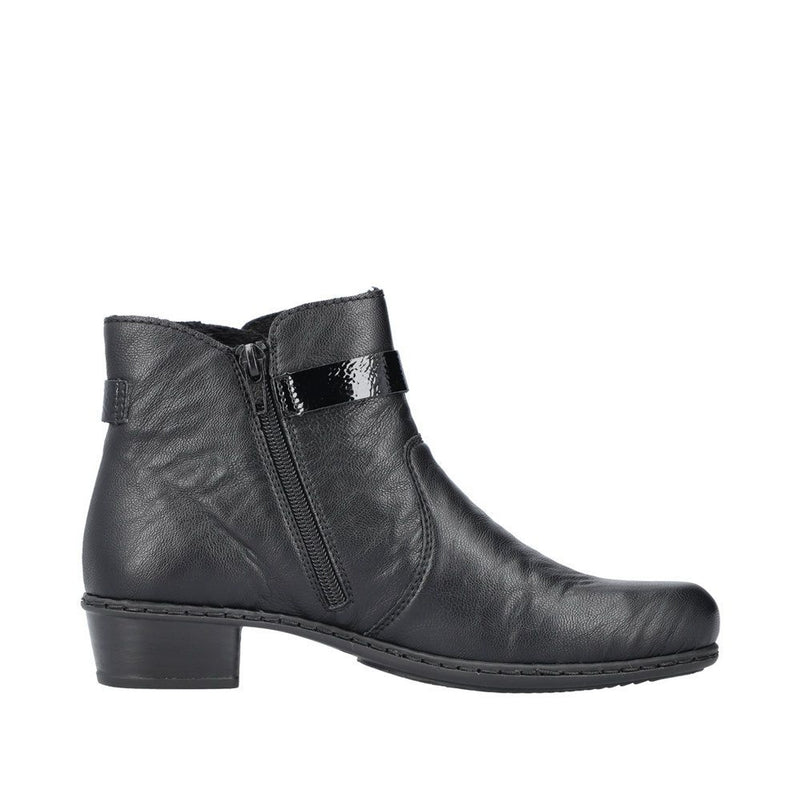 Womens Rieker Y0783 Black Boots - Black