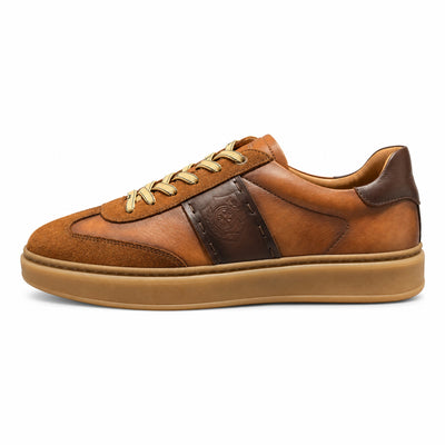 Mens Ambitious Hans Cognac Trainers - Cognac