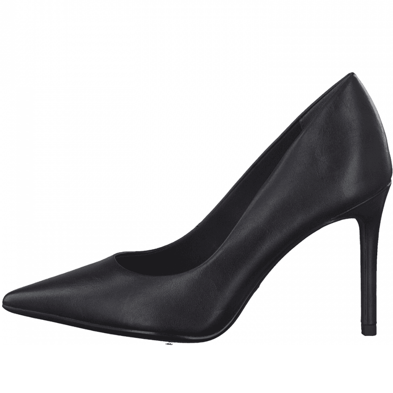 Womens Tamaris Ladies Black Matt Court Shoe - Black