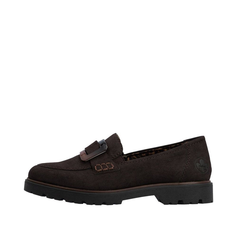 Womens Rieker 45553 Nougat Loafers - Nougat