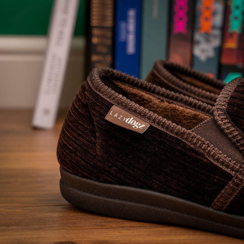 Mens Lazy Dogz Ryan Slippers - Brown
