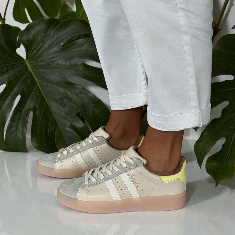 Womens Drilleys Sixty Seven Trainers - Whipped Lemon