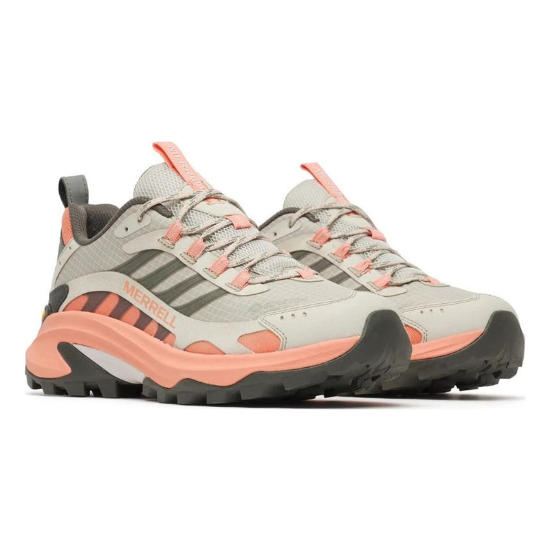 Womens Merrell Moab Speed 2 Basalt/Vermillion GORE-TEX® Waterproof Trainers - Basalt/Vermillion
