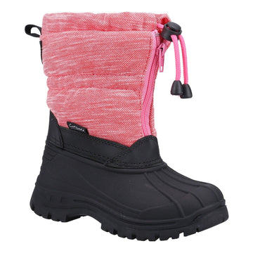 Kids Cotswold Bathford Snow Boots - Berry