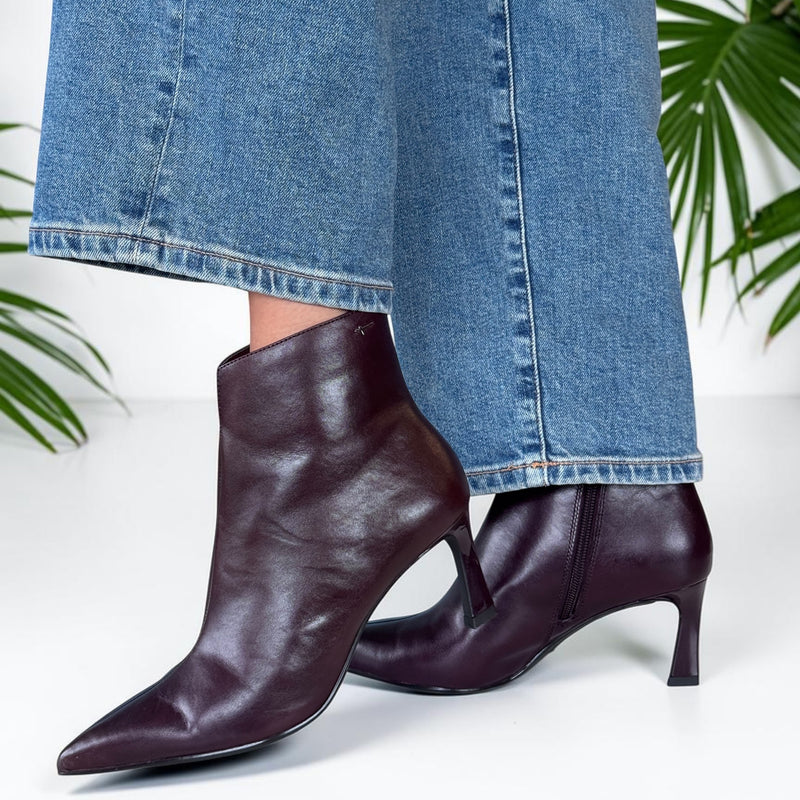 Womens Tamaris 25320 Ankle Boots - Merlot