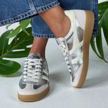 Womens Gola Viper Trainers - Silver