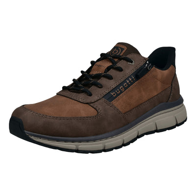 Mens Bugatti AOS06 Cognac Trainers - Cognac