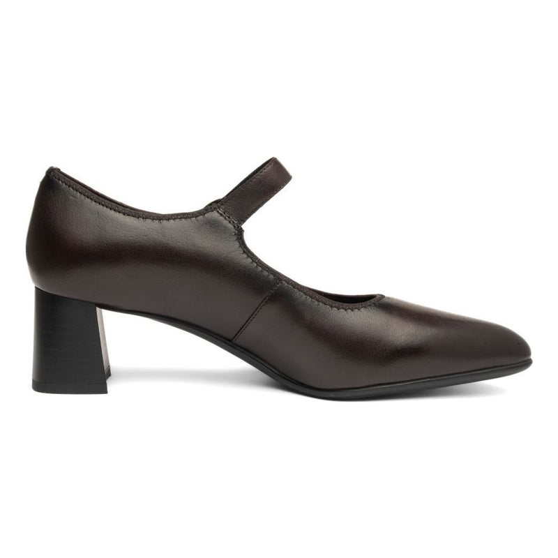 Womens Ara 52406 Audrey Block Heels - Chocolate Brown