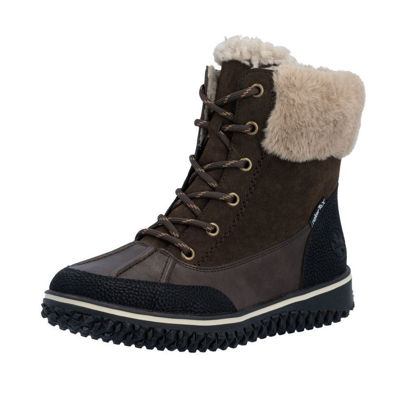 Womens Rieker Z4203 Black Boots - Black