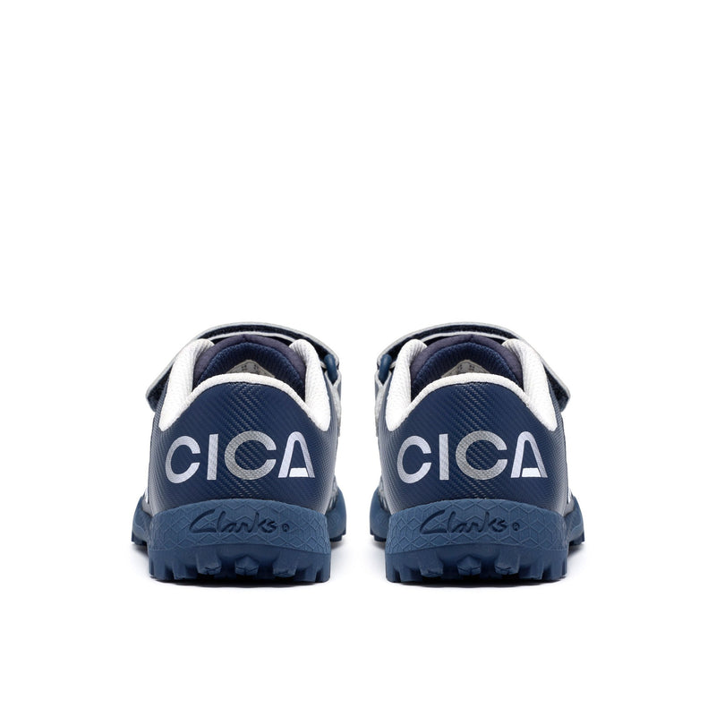 Boys Clarks CICA Goal Kid Football Shoes - Navy