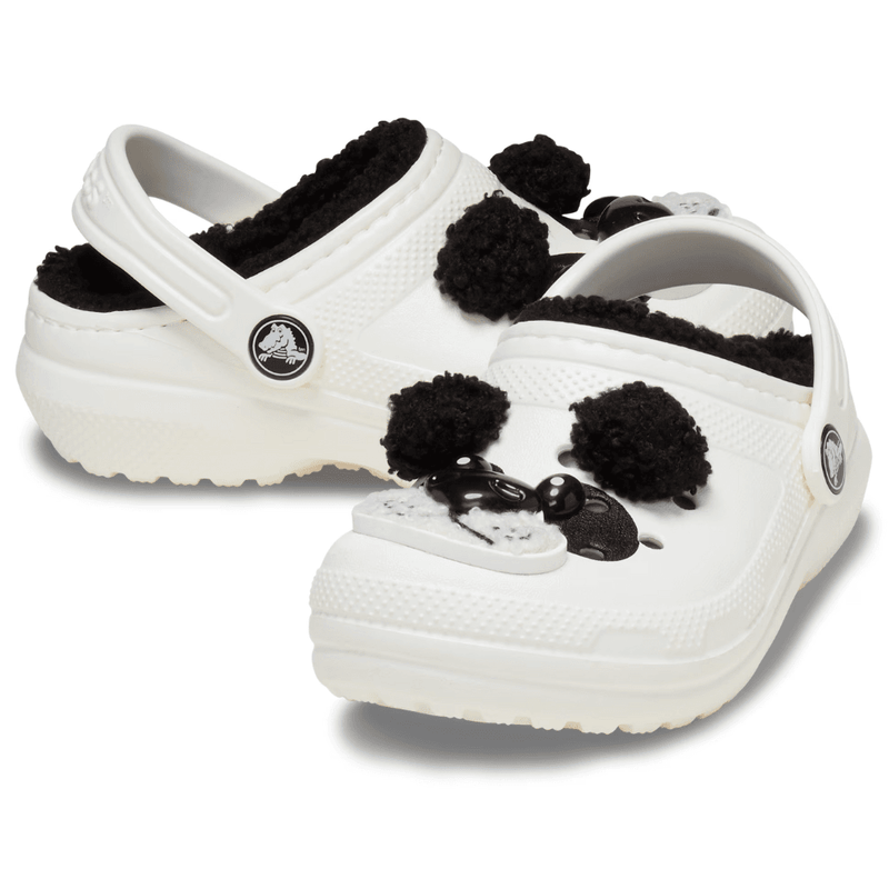Crocs Toddler Classic Lined - I Am Panda Bear - White