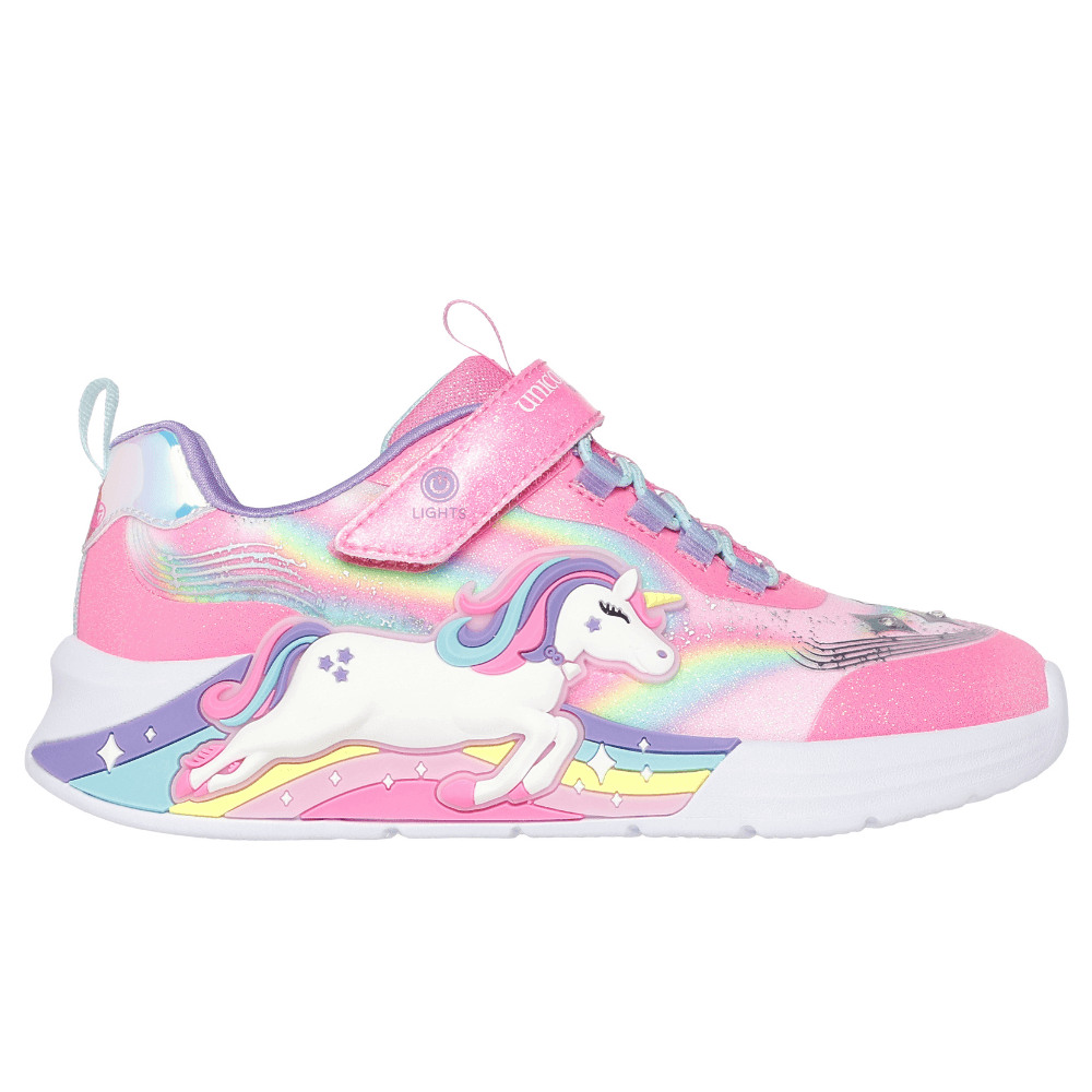 Girls Skechers S Lights Unicorn Chaser