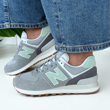 Womens New Balance W574 Trainers - Lone Star Grey