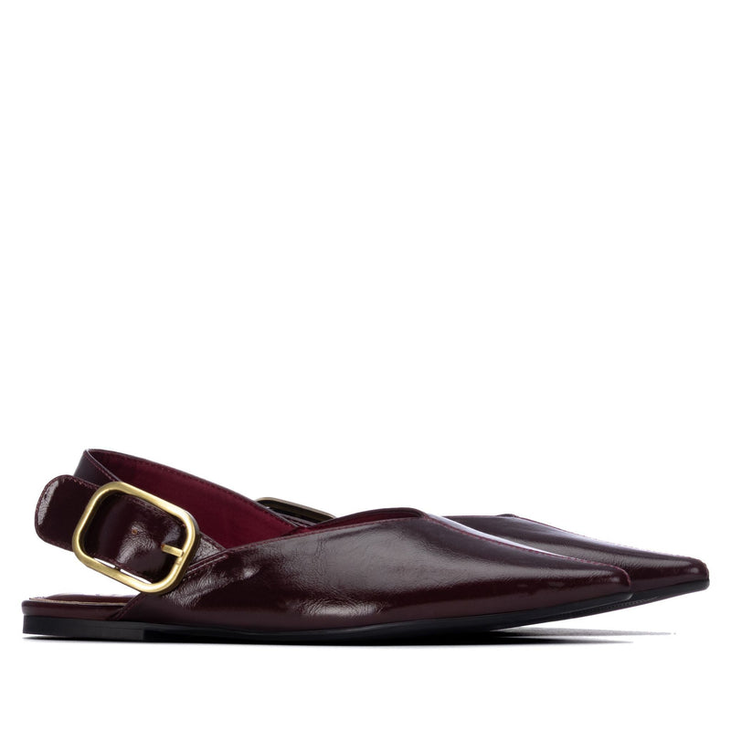 Womens Xti 146399 Sling Pumps - Burgundy