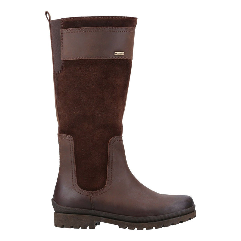 Womens Cotswold Painswick Brown Long Boots - Brown