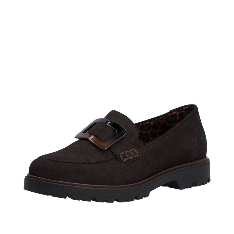 Womens Rieker 45553 Nougat Loafers - Nougat