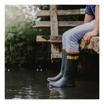 Mens Cotswold Stratus Green Wellingtons - Green