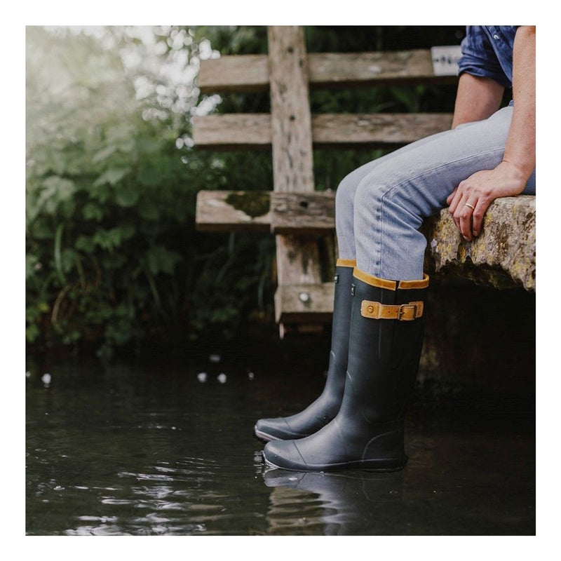 Mens Cotswold Stratus Green Wellingtons - Green