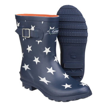 Womens Cotswold Badminton Star Waterproof Wellingtons - Star