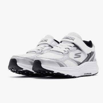 Skechers Boys Go Run Consistent Trainers - Silver White