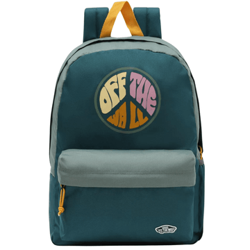 Vans Street Sport Realm Backpack in Blue and Black Logo - Blue and Black