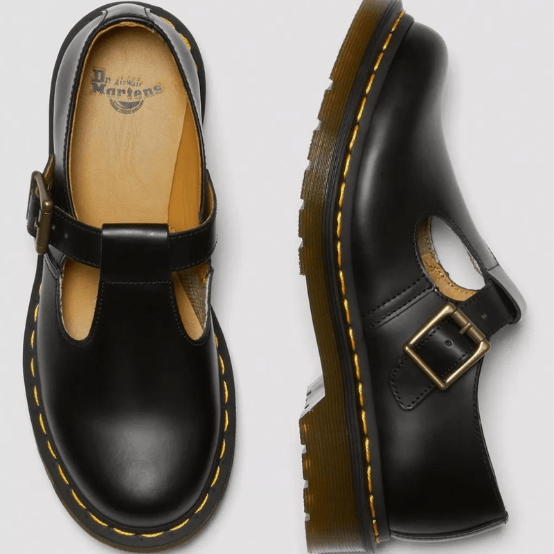 Girls Dr Martens Polley Mary Jane - Black