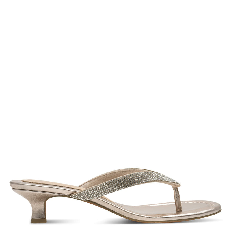 Womens Marco Tozzi 27207 Platinum Heeled Sandals - Platinum