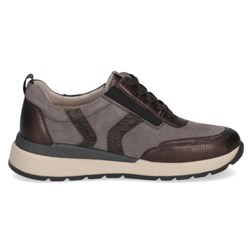 Womens Caprice 23774 Taupe Combi Trainers - Taupe Combi