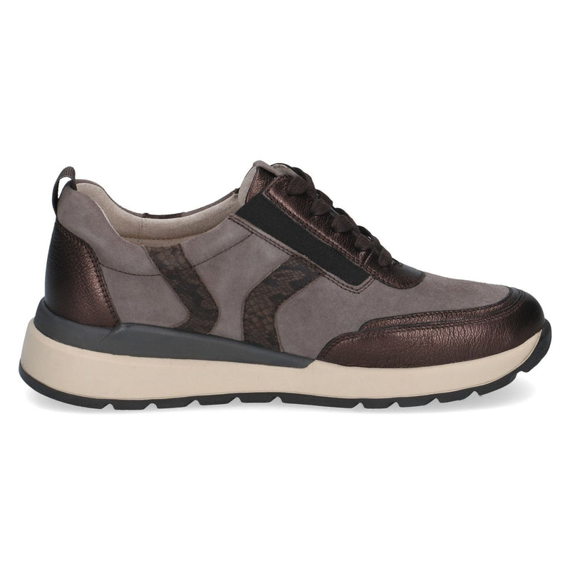 Womens Caprice 23774 Taupe Combi Trainers - Taupe Combi