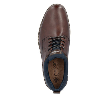 Mens Rieker 14454 Cigar Casual Lace-up Shoe - Cigar