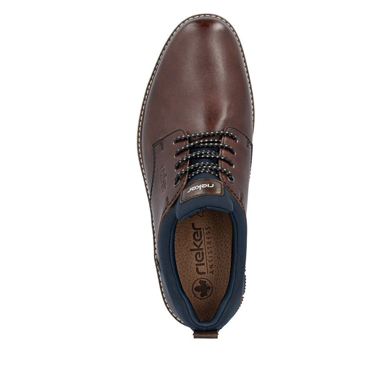 Mens Rieker 14454 Cigar Casual Lace-up Shoe - Cigar