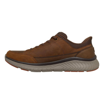Mens Skechers Arch Fit Crosser - Felix Dark Brown Trainers - Dark Brown