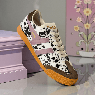 Womens Gola Elan Savanna Trainers - Dalmatian