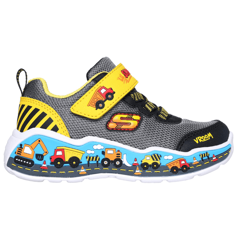 Boys Skechers Digger Play Scene Trainers - Black