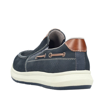 Mens Rieker 16968 Blue Flats - Blue