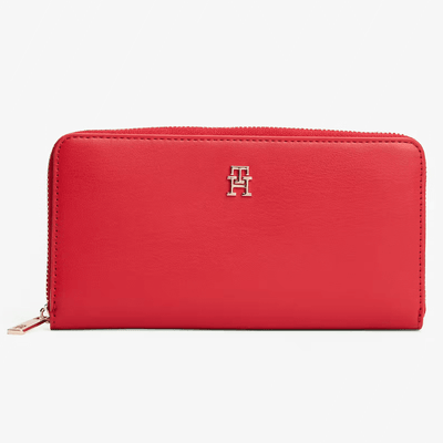 Womens Tommy Hilfiger Icon Zip-Around Purse - Primary Red
