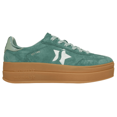 Womens Skechers Academy HI Suede Elevated Trainers - Green