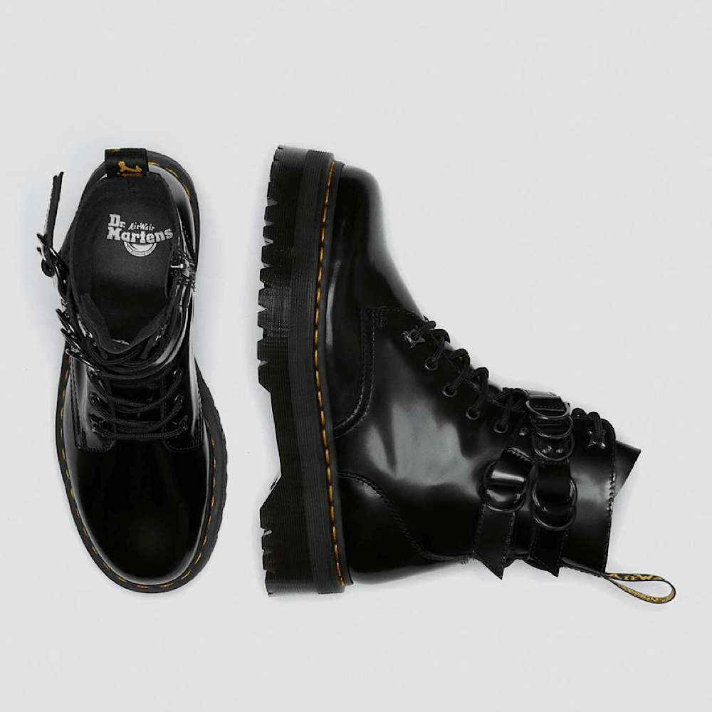 Dr Martens | Jadon Strap Platform Leather Boots | Millars Shoe