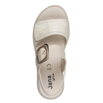 Womens Jana 28701 Sandals - Ivory Combination